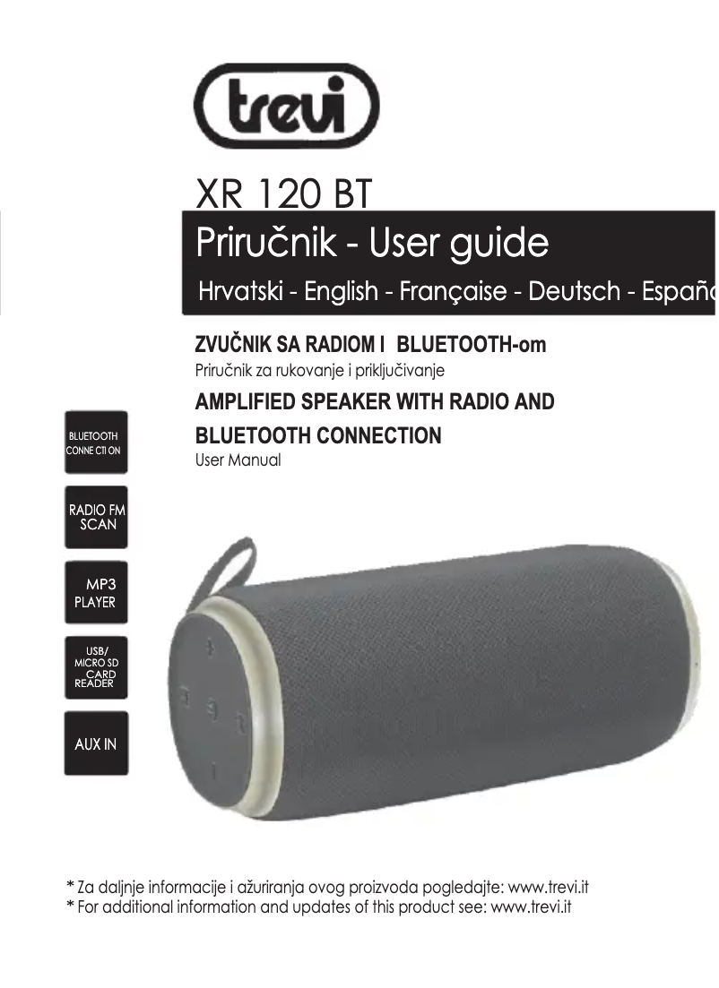 Image de la première page du manuel de l'appareil XR 120 BT