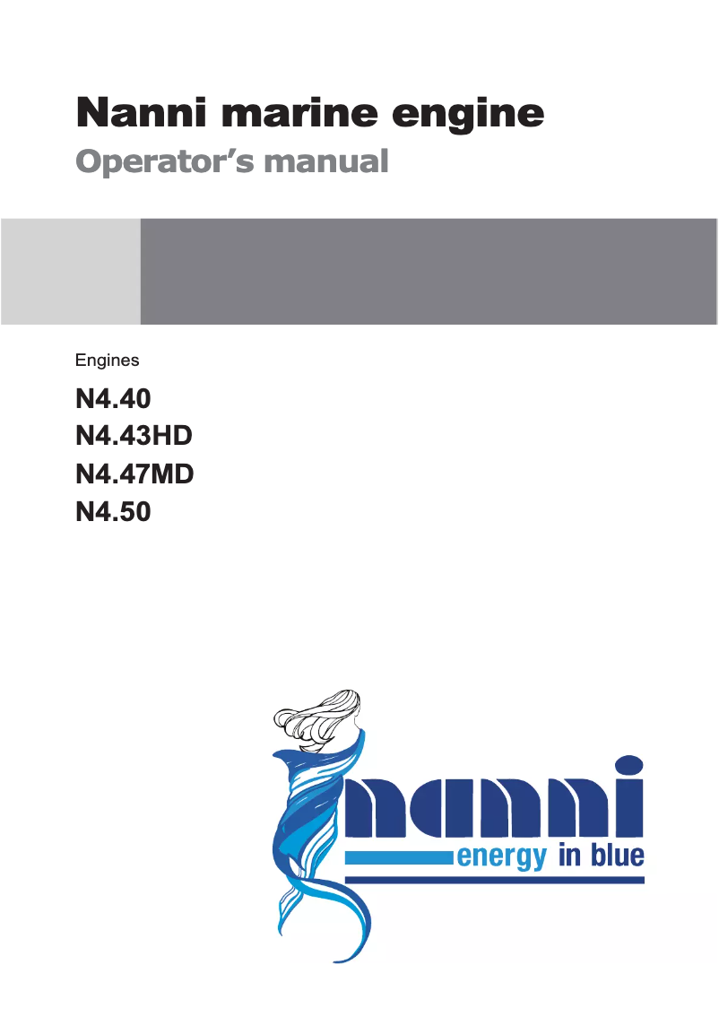 Page 1 de la notice Manuel utilisateur Nanni N4.43HD