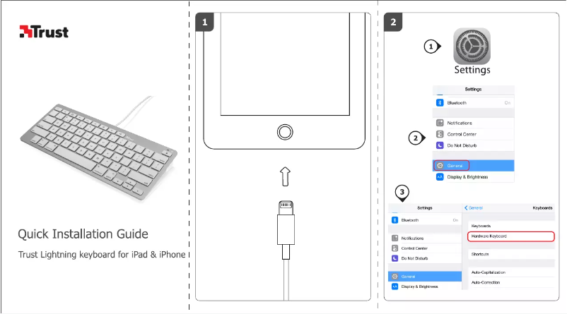 Page n°1 - Manuel utilisateur Trust Multimedia Keyboard for iPad & iPhone