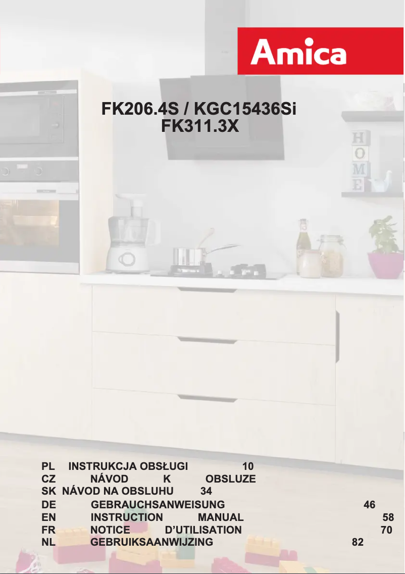 Page n°1 - Manuel utilisateur Amica FK311.3X