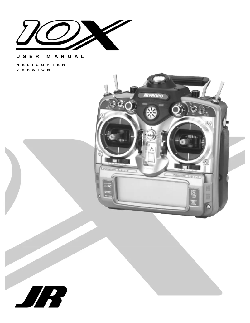 Page 1 de la notice Manuel utilisateur JR PCM10X