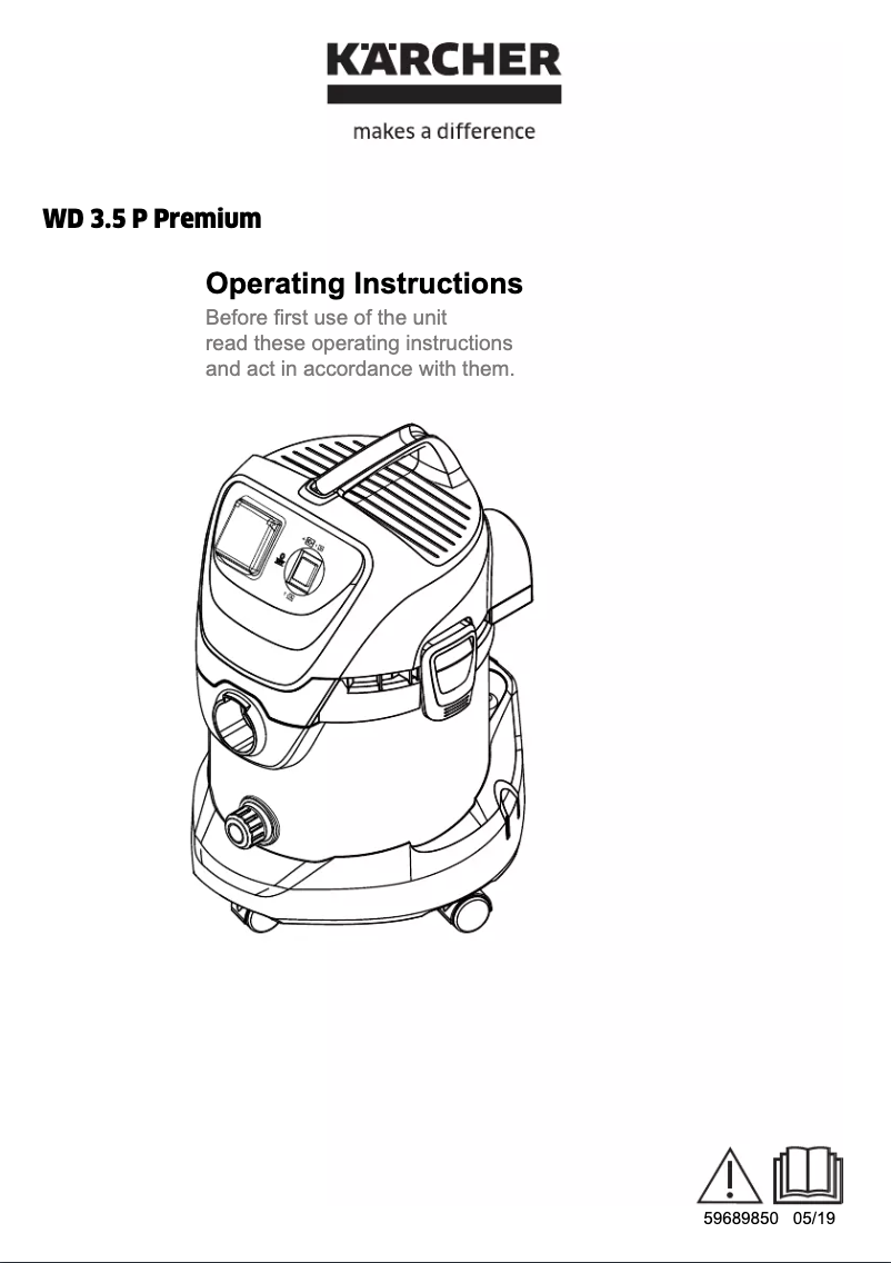 Page n°1 - Manuel utilisateur Kärcher WD 3.5 Premium
