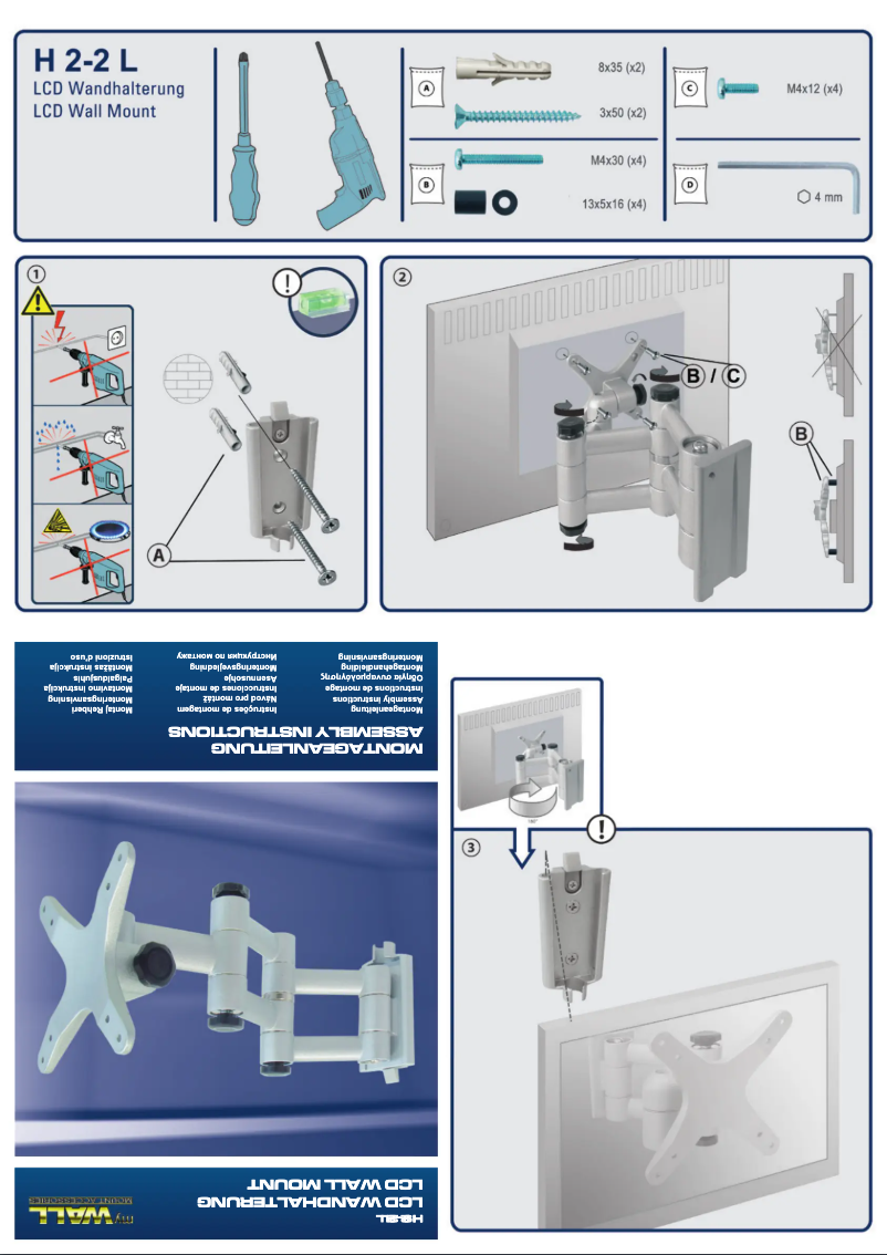 Page 1 de la notice Manuel utilisateur My Wall HD2-2L