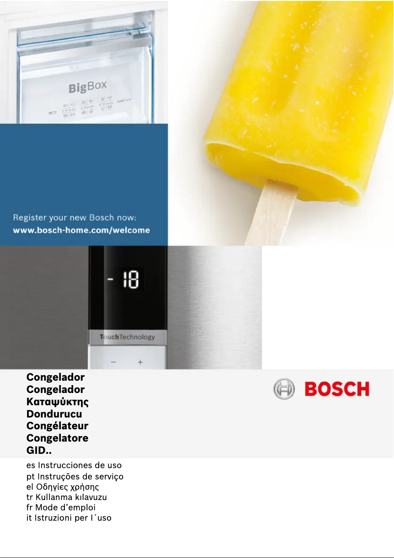 Page 1 de la notice Manuel utilisateur Bosch Serie | 4 GID14A20