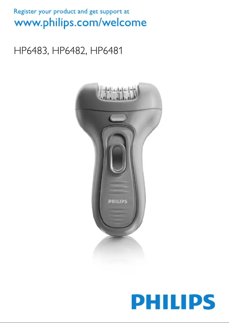 Page 1 de la notice Manuel utilisateur Philips Satinelle HP6481