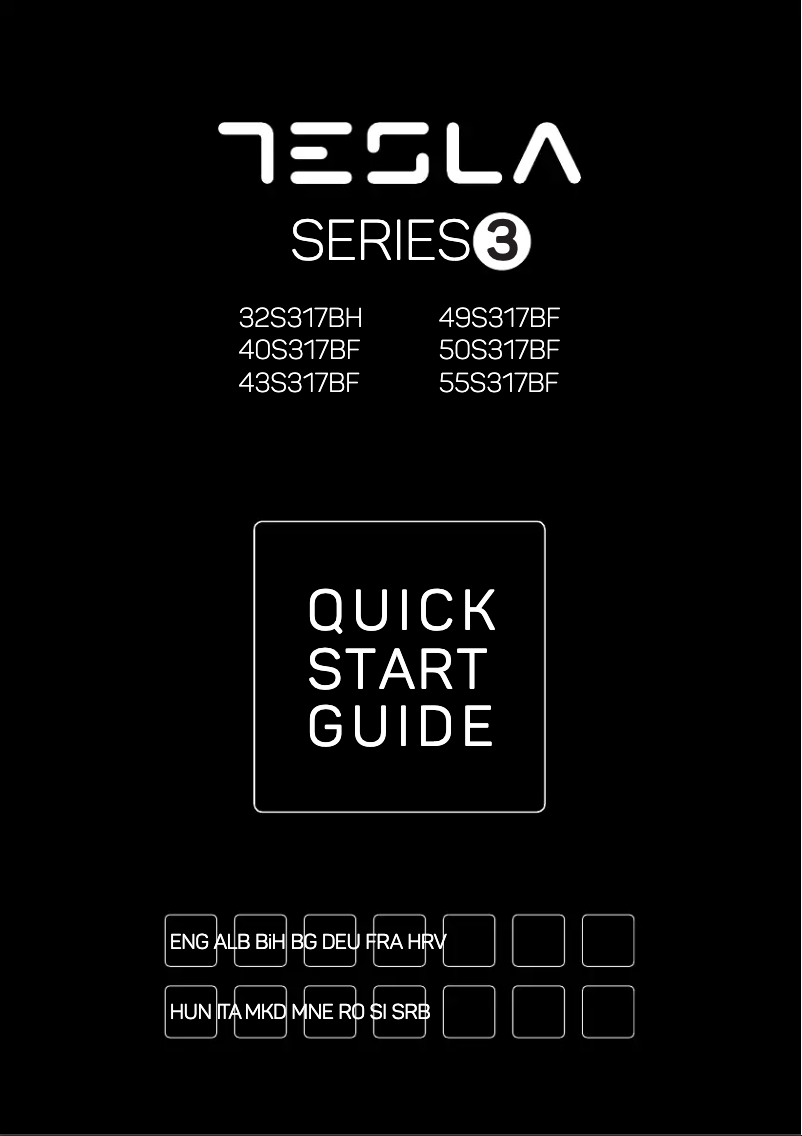 Page 1 de la notice Manuel utilisateur Tesla 32S317BH