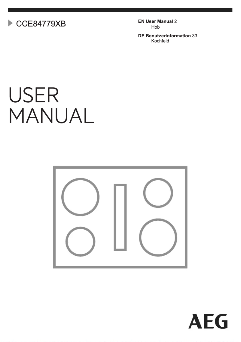 Página 1 del manual Manual de usuario AEG CCE84779XB
