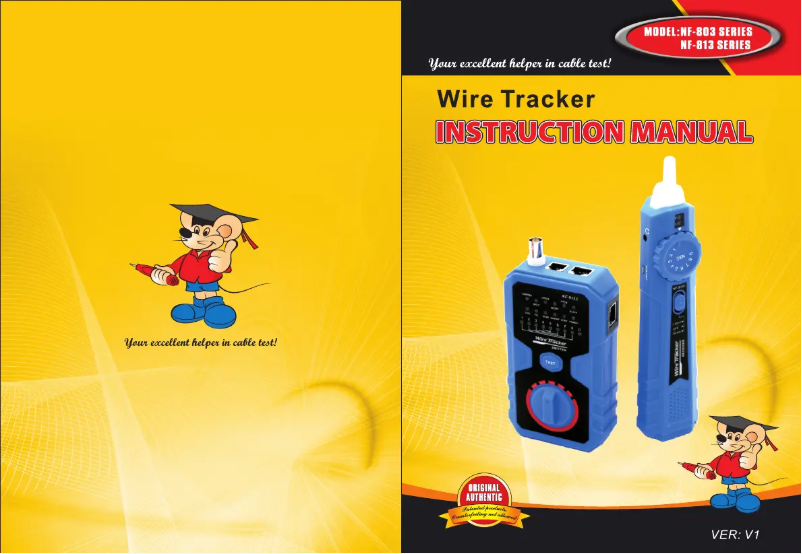 Page 1 de la notice Manuel utilisateur Noyafa NF-803