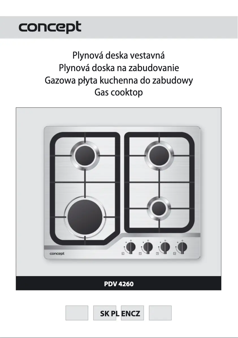 Page 1 de la notice Manuel utilisateur Concept PDV 4260