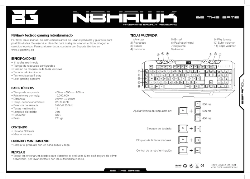 Page n°1 - Manuel utilisateur BG N8HAWK