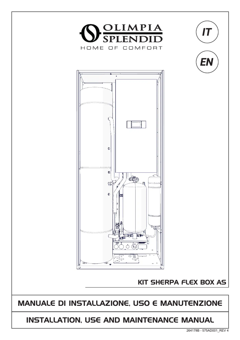 Página 1 del manual Manual de usuario Olimpia Splendid Kit Sherpa Flex Box AS