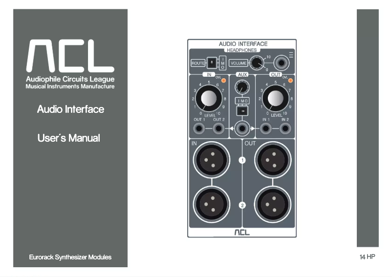 Image de la première page du manuel de l'appareil Audio Interface