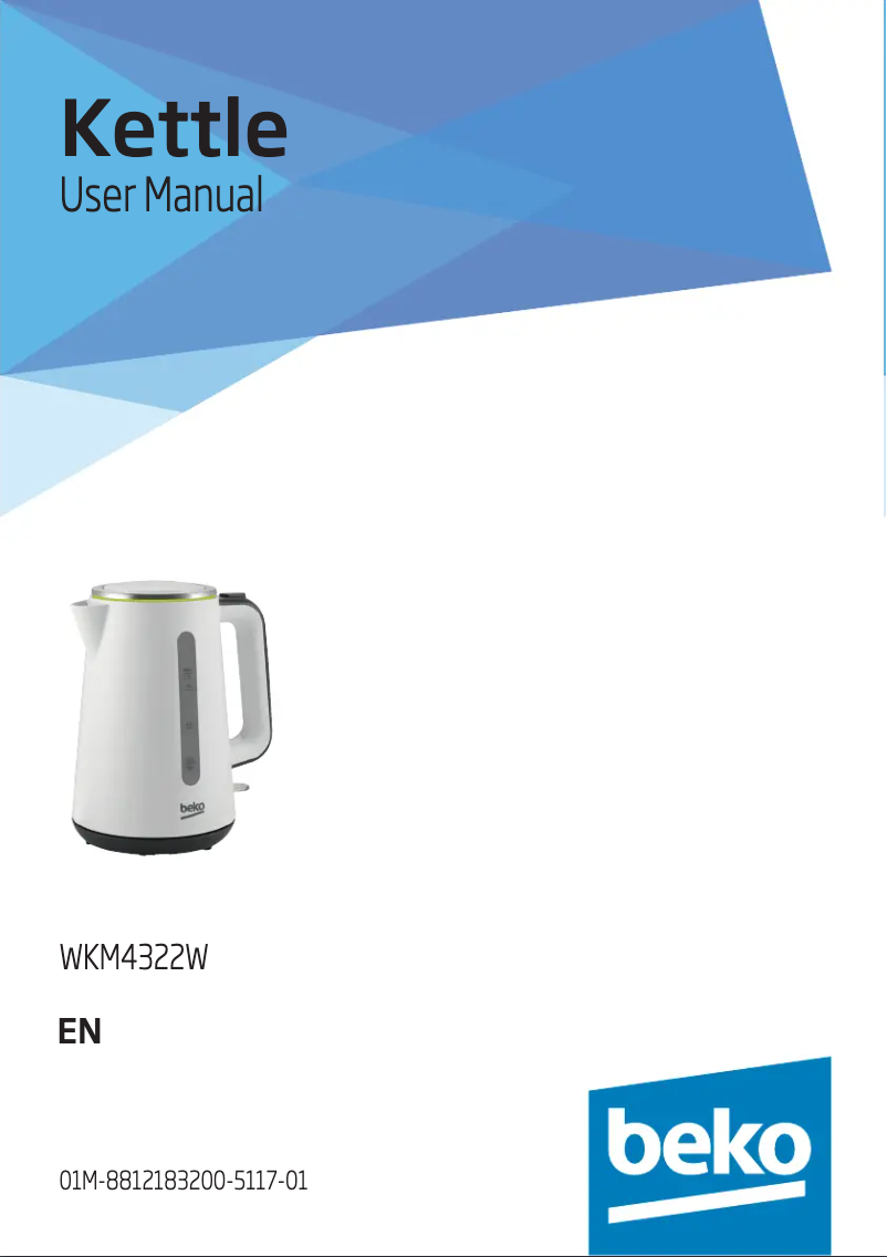 Image de la première page du manuel de l'appareil WKM4322W