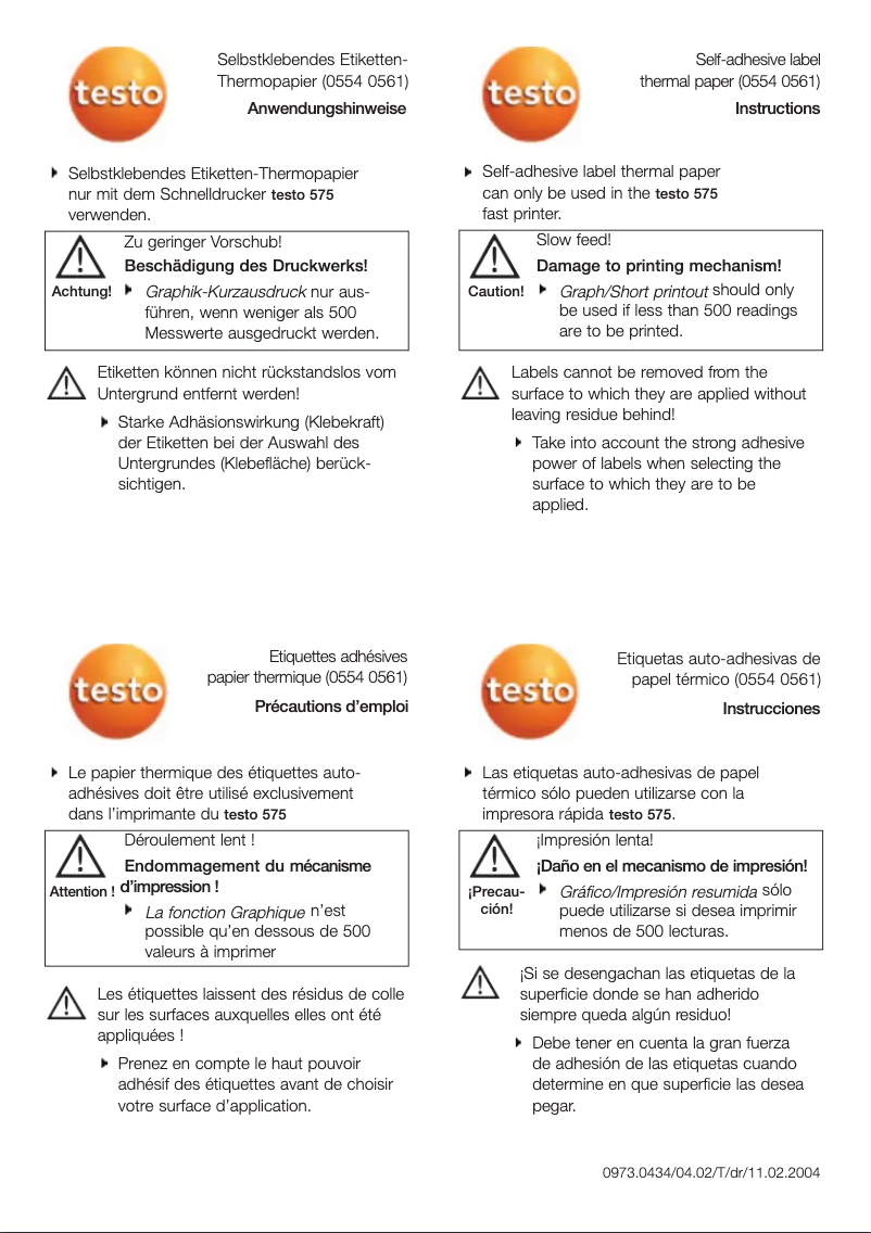 Image de la première page du manuel de l'appareil 575