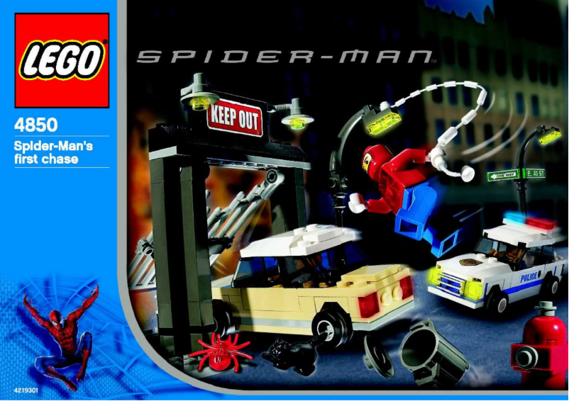 Page 1 de la notice Manuel utilisateur Lego Spider-Man's first chase