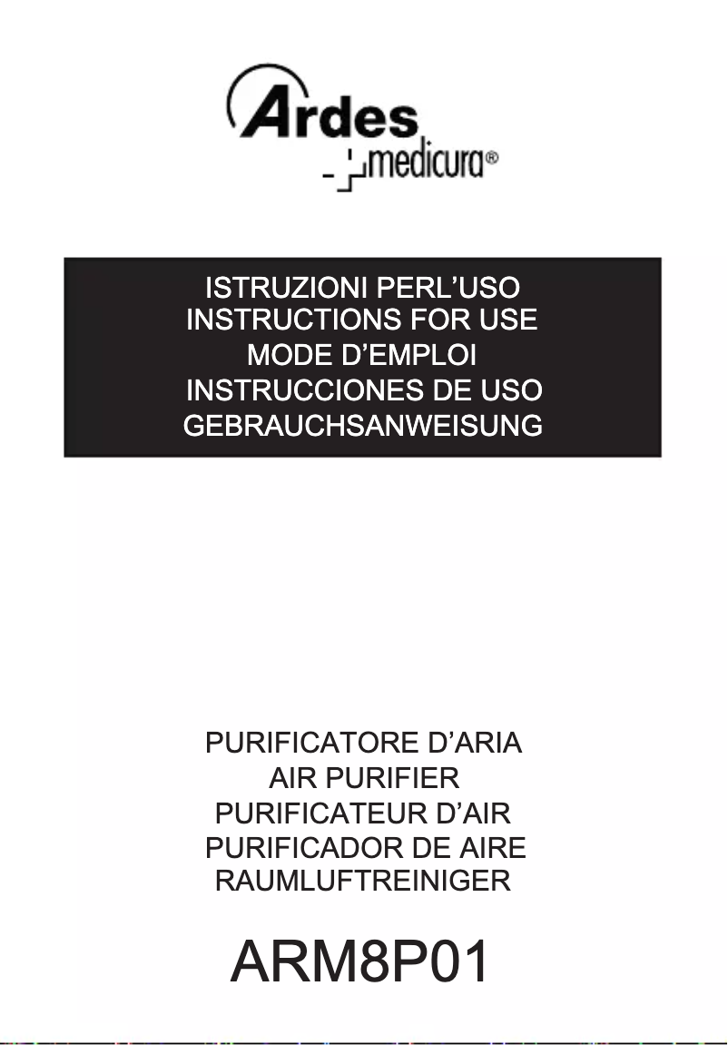 Image de la première page du manuel de l'appareil ARM8P01