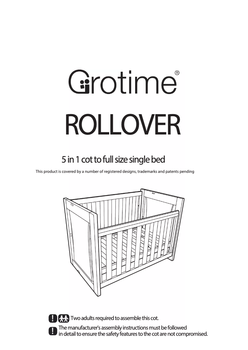 Page n°1 - Manuel utilisateur Grotime Rollover