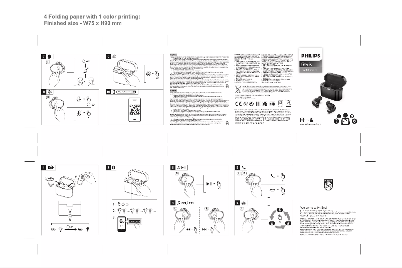 Page n°1 - Guide de démarrage rapide Philips Fidelio T2