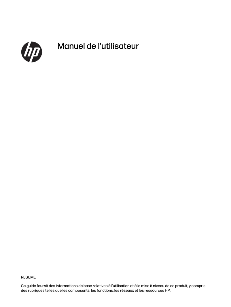 Image de la première page du manuel de l'appareil Elitebook 830 G6
