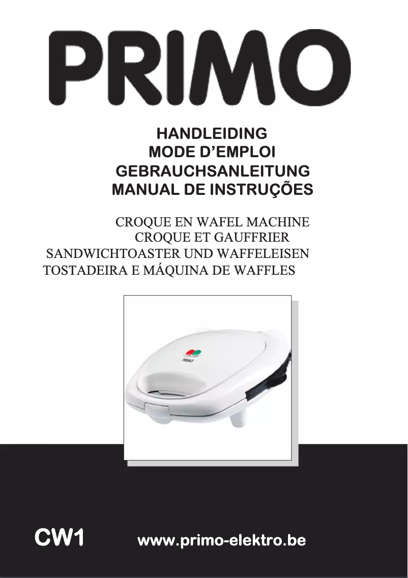 Image de la première page du manuel de l'appareil CW1