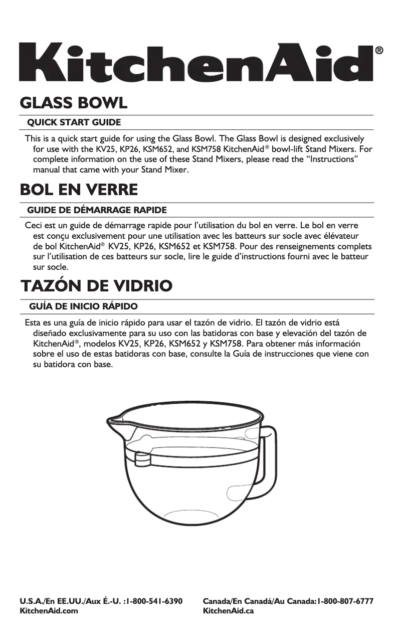 Página 1 del manual Manual de usuario KitchenAid KF26M2XGC