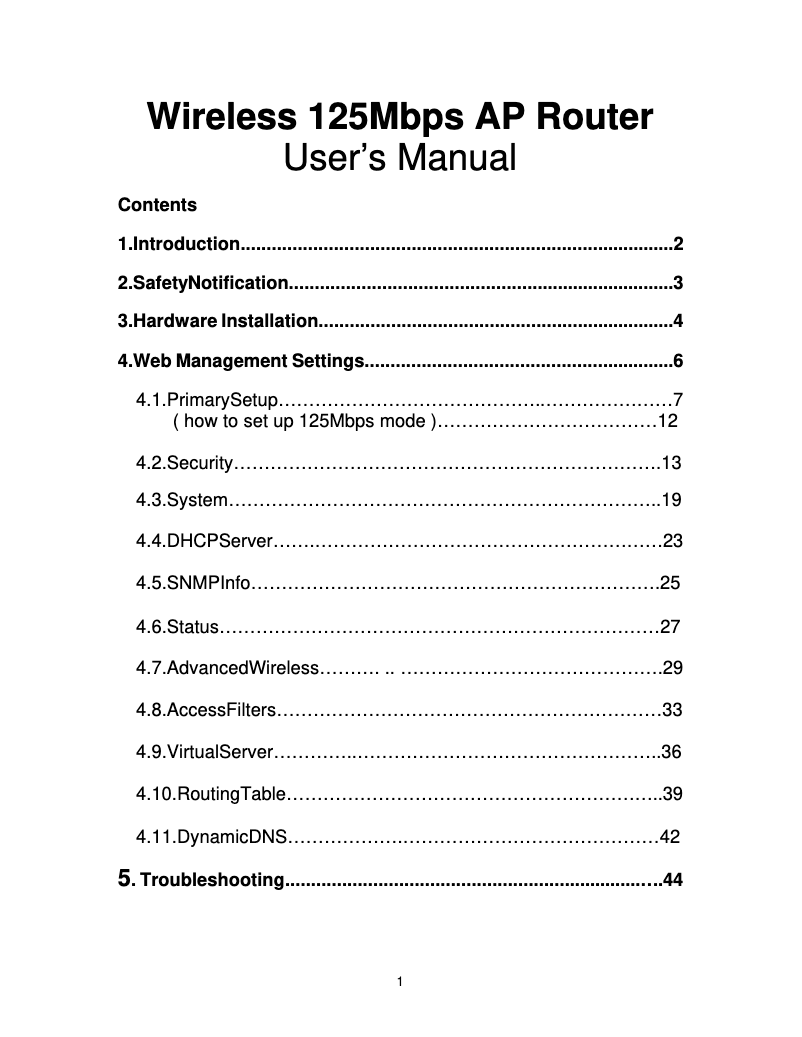 Página 1 del manual Manual de usuario Zonet ZSR2104WE