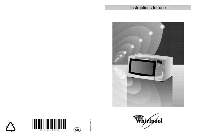 Página 1 del manual Manual de usuario Whirlpool TC 2280 WH