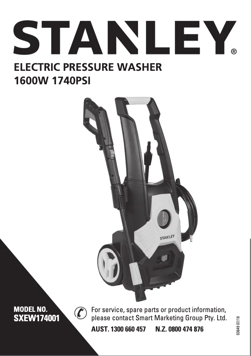 Página 1 del manual Manual de usuario Stanley SXEW174001
