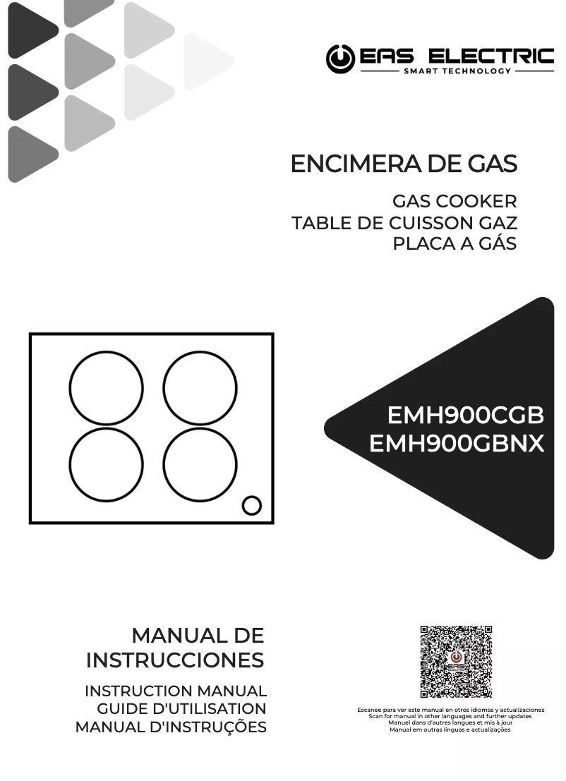 Page n°1 - Manuel utilisateur EAS Electric EMH900CGB