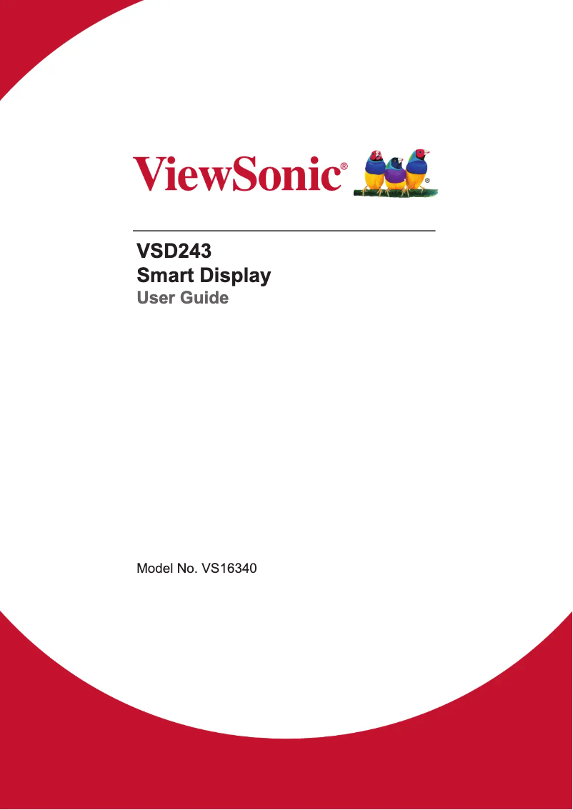 Page n°1 - Mode d'emploi Viewsonic VSD243