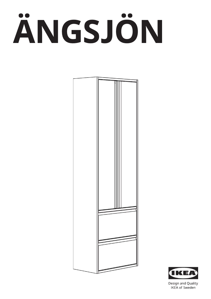 Imagen de la primera página del manual del dispositivo ÄNGSJÖN 905.531.62