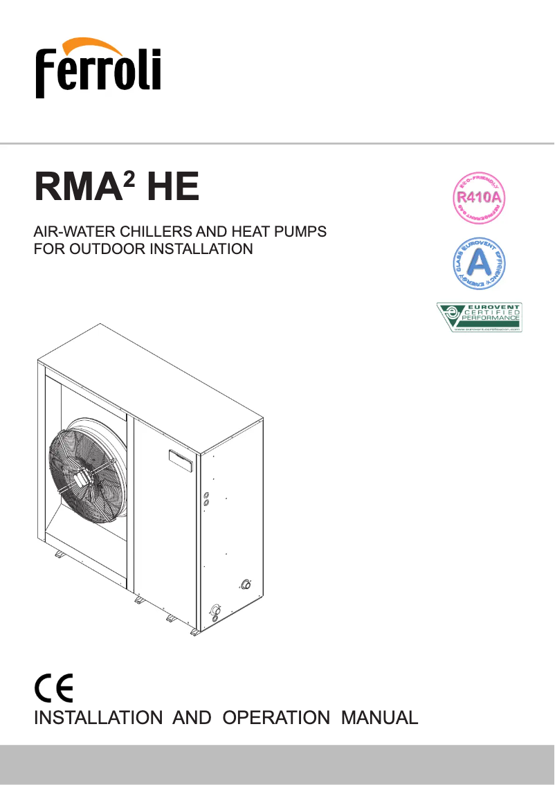 Page n°1 - Manuel utilisateur Ferroli RMA2 He