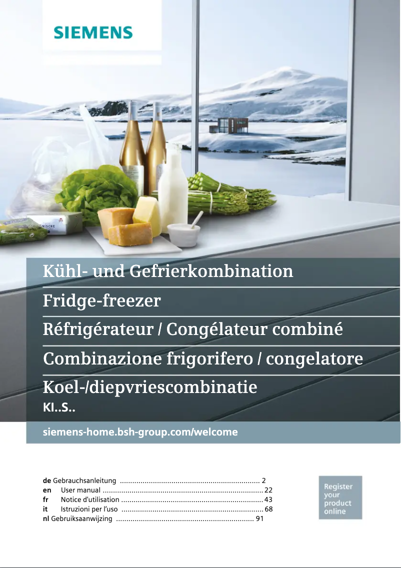 Page n°1 - Manuel utilisateur Siemens KI77SAF30