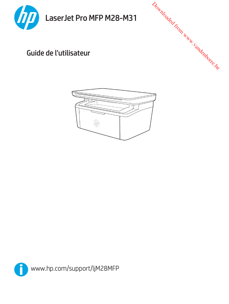 Imagen de la primera página del manual del dispositivo LaserJet Pro MFP M28w