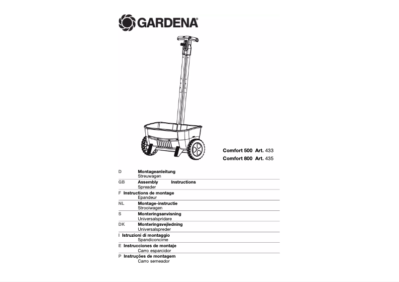 Page n°1 - Manuel utilisateur Gardena Comfort Spreader 500