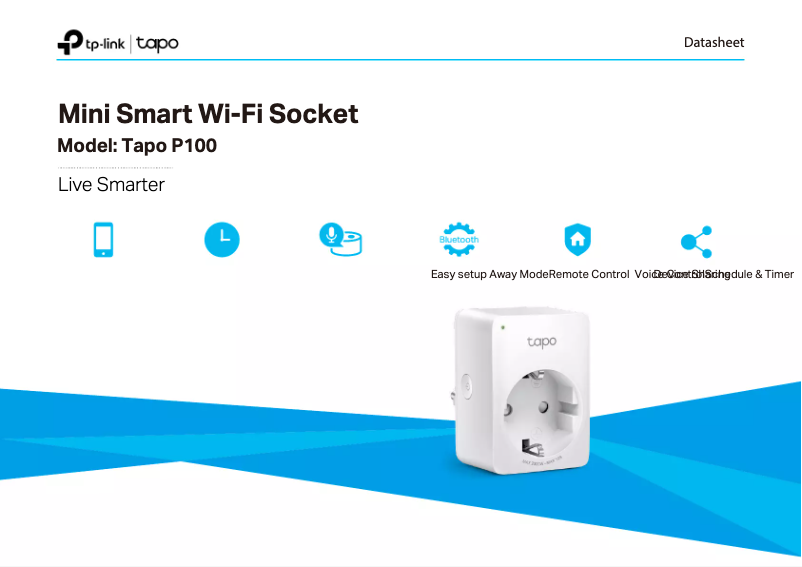Page n°1 - Fiche technique TP-Link Tapo P100