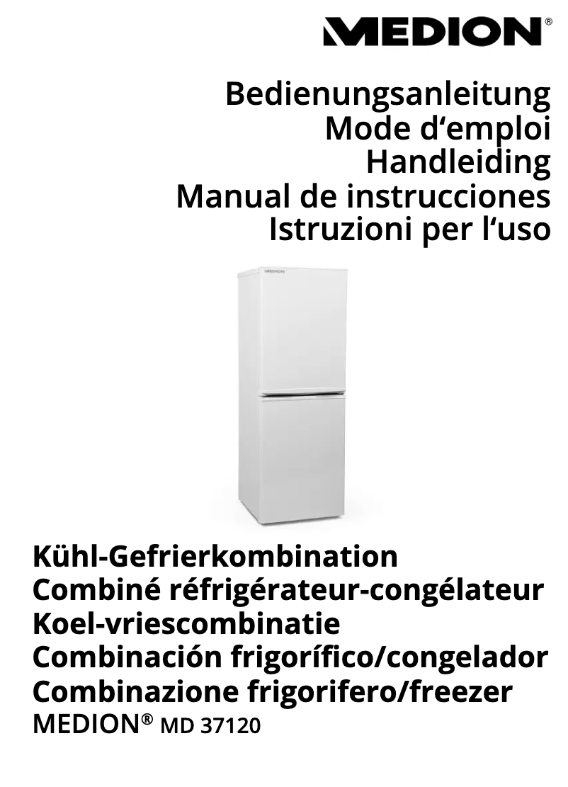 Page 1 de la notice Manuel utilisateur Medion MD 37120