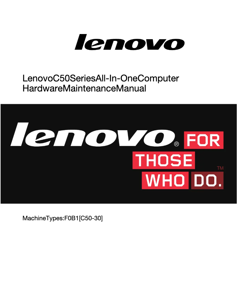 Page 1 de la notice Manuel utilisateur Lenovo C50