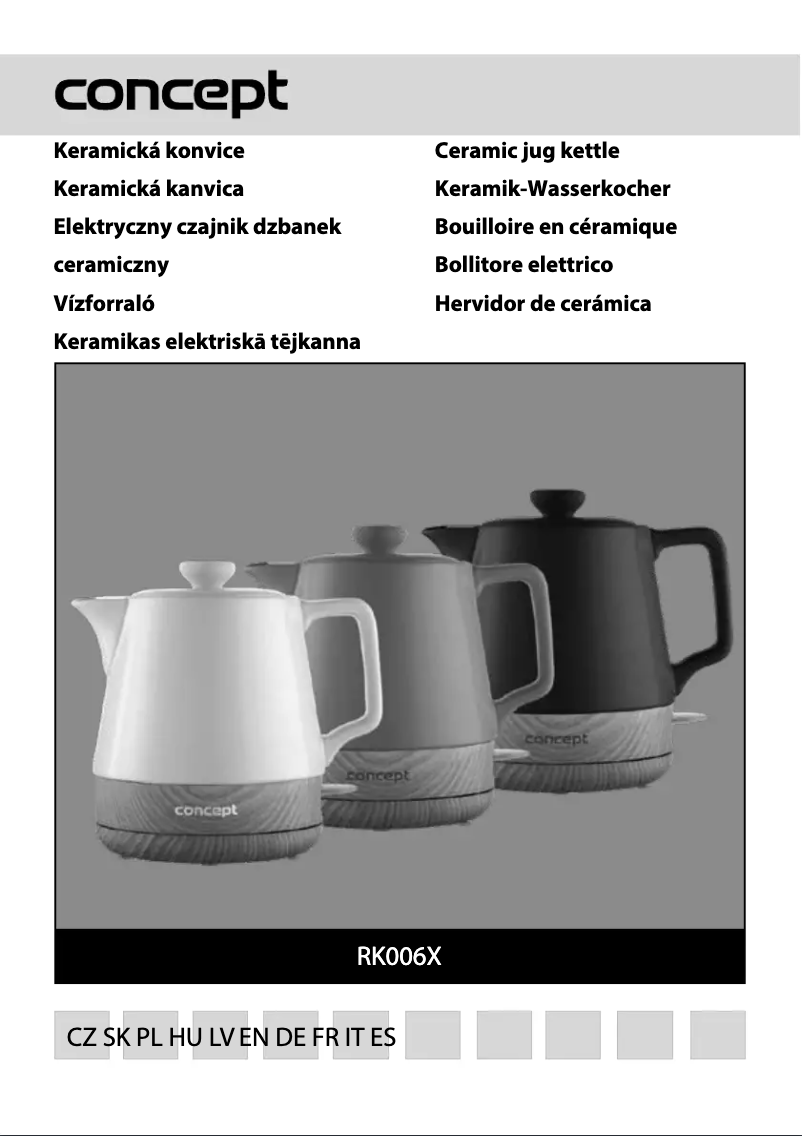 Image de la première page du manuel de l'appareil RK0061