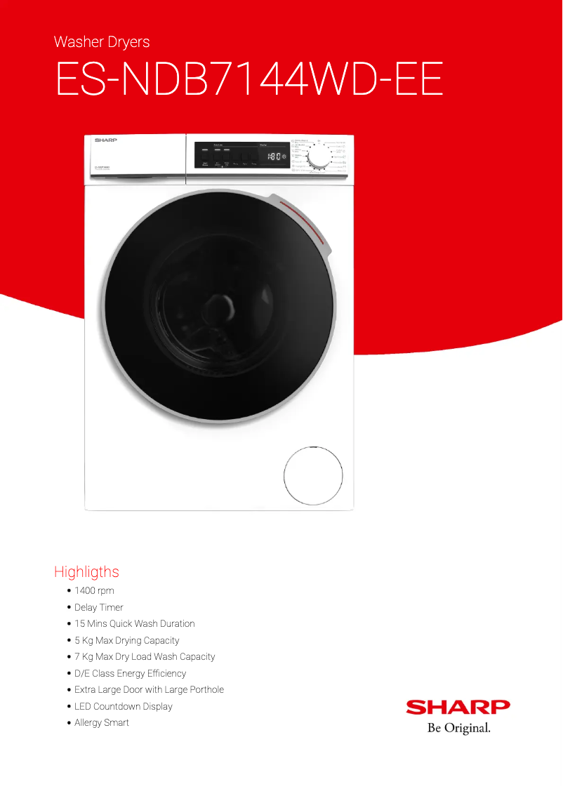 First page image of the manual for ES-NDB7144WD-EE