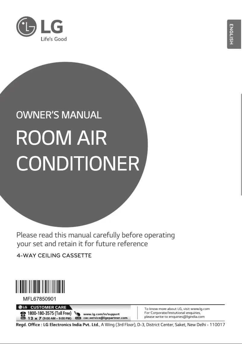 Image de la première page du manuel de l'appareil JTNQ24GPLE8