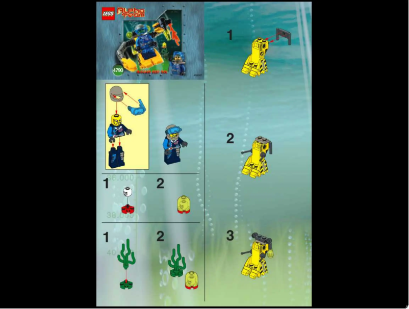 Page n°1 - Manuel utilisateur Lego Alpha Team 4790