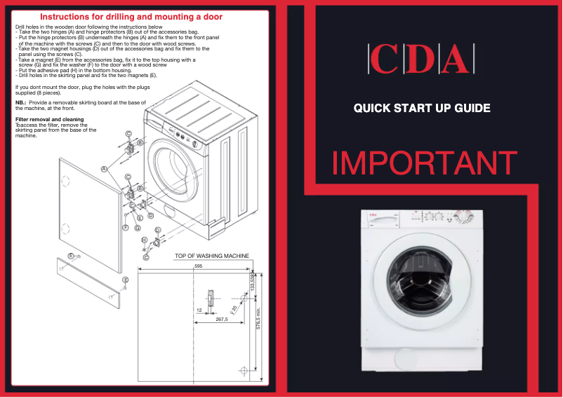 Page 1 de la notice Manuel utilisateur CDA CI350