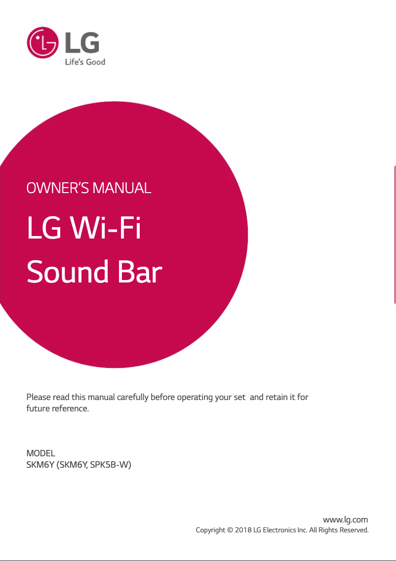 Image de la première page du manuel de l'appareil SKM6Y