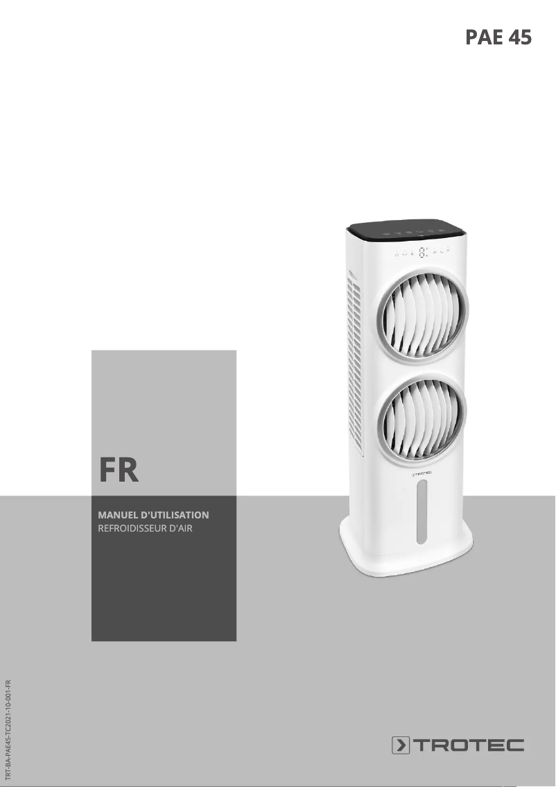 Image de la première page du manuel de l'appareil PAE 45