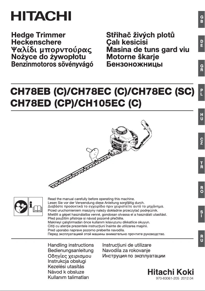 Image de la première page du manuel de l'appareil CH 78EB