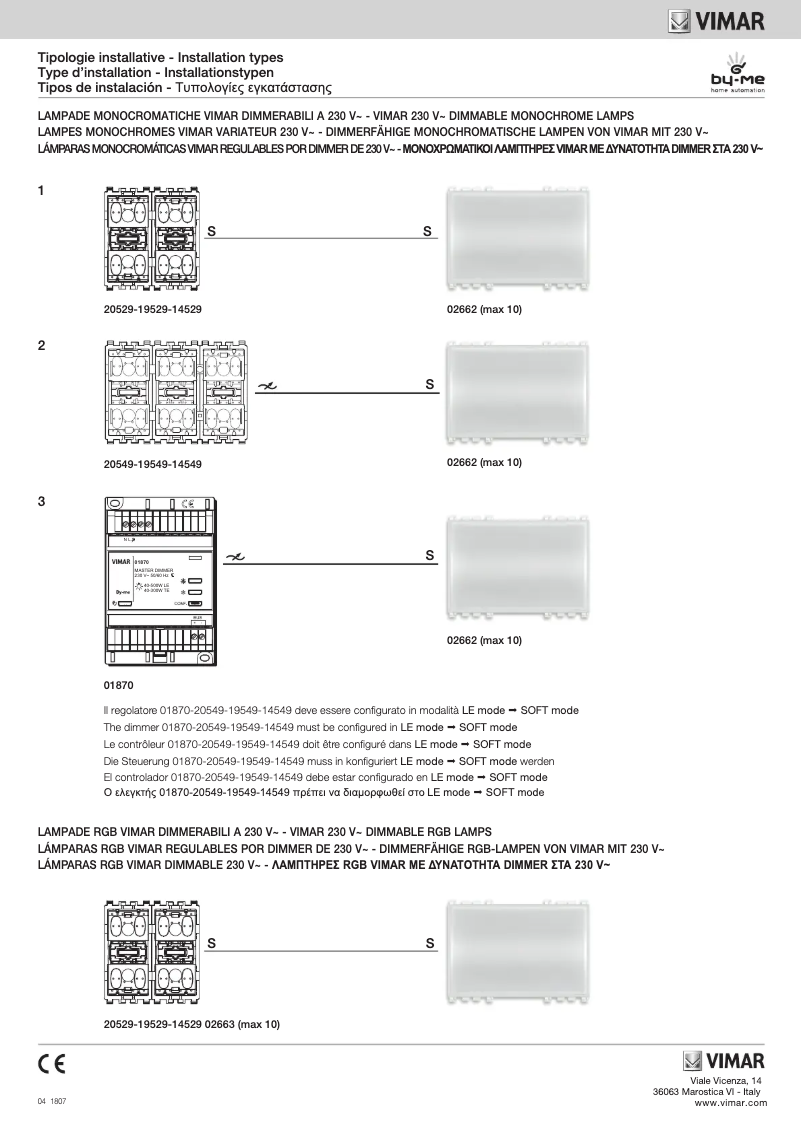Page n°1 - Guide d'installation Vimar 16969.B