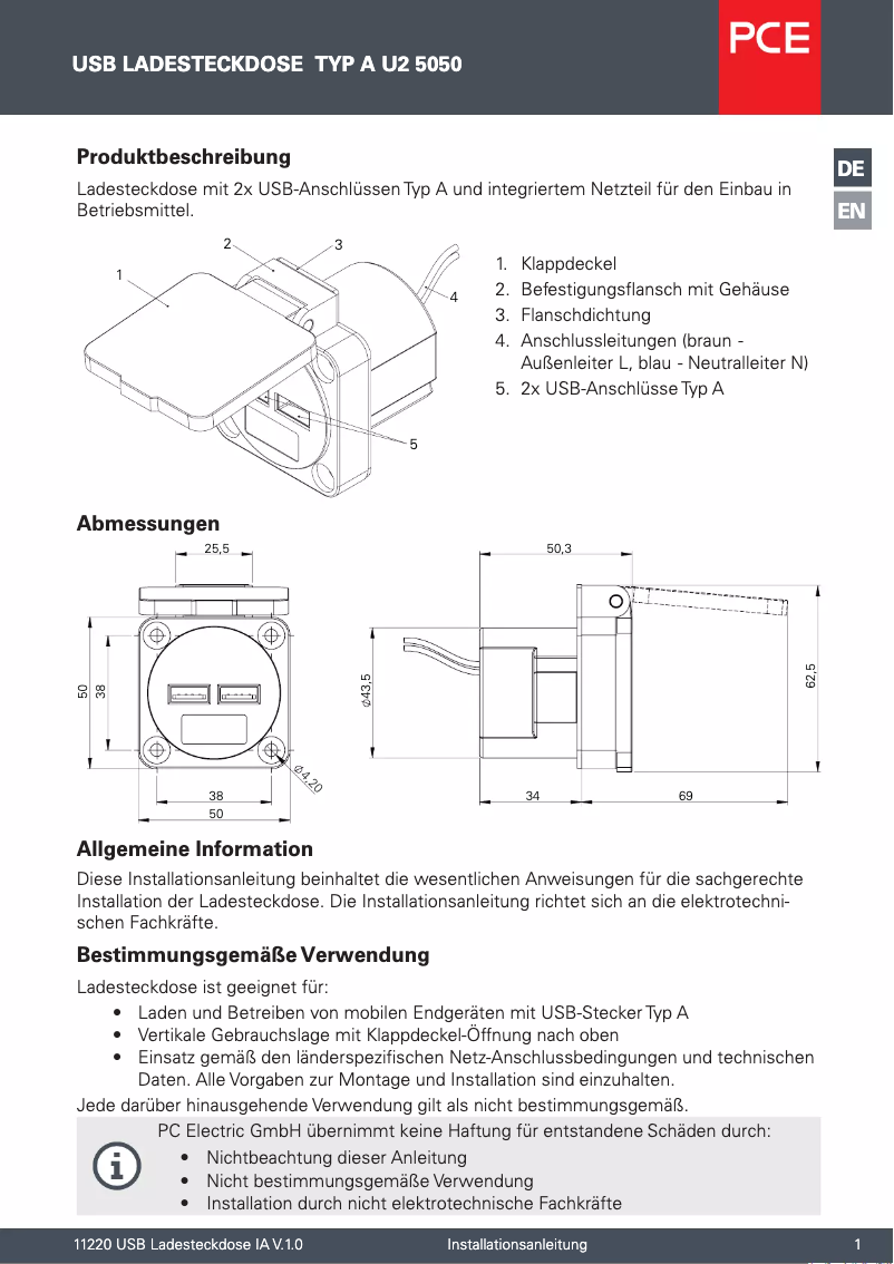 Image de la première page du manuel de l'appareil U2 5050