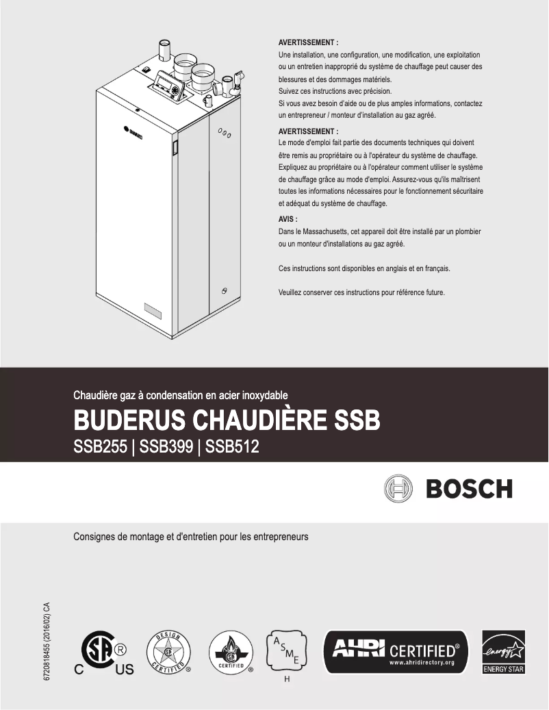 Image de la première page du manuel de l'appareil SSB512