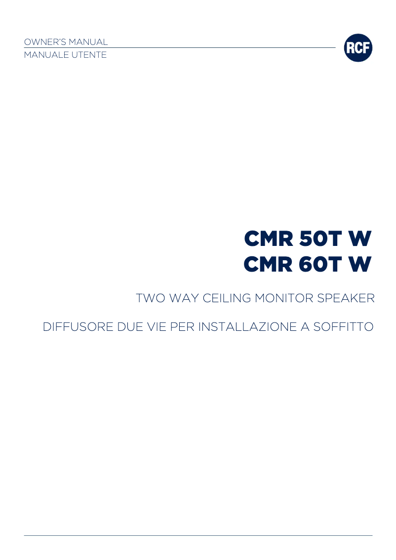 Image de la première page du manuel de l'appareil CMR 60T